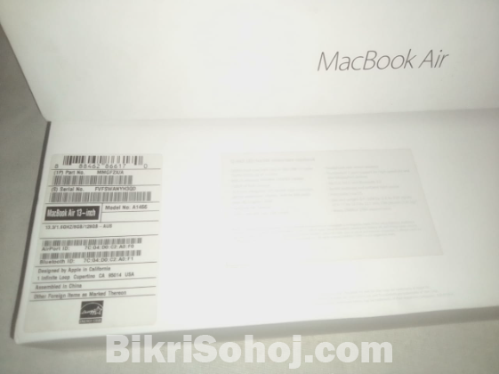 MacBok Air . Version-11.4 dual core i5